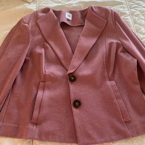 Cabi pink blazer with nice detail.